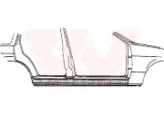 Einstiegsblech rechts VAN WEZEL 3776104