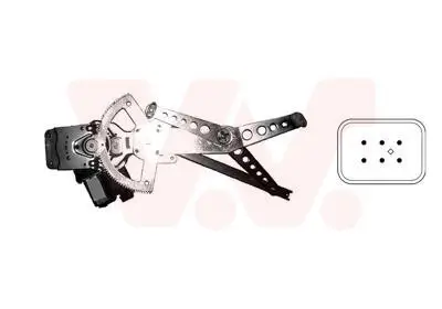 Fensterheber vorne links VAN WEZEL 3766261