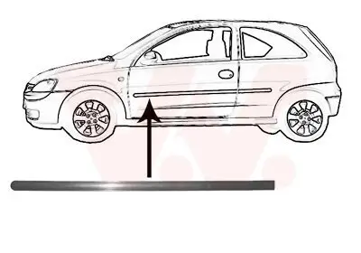 Zier-/Schutzleiste, Tür vorne links VAN WEZEL 3777427 Bild Zier-/Schutzleiste, Tür vorne links VAN WEZEL 3777427