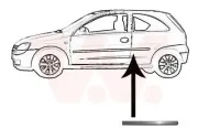 Zier-/Schutzleiste, Seitenwand hinten links VAN WEZEL 3777429