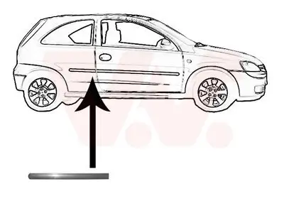 Zier-/Schutzleiste, Seitenwand hinten rechts VAN WEZEL 3777430 Bild Zier-/Schutzleiste, Seitenwand hinten rechts VAN WEZEL 3777430