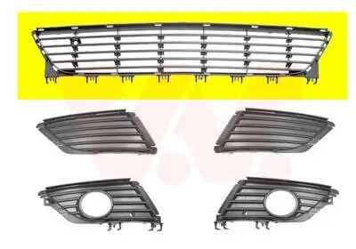 Lüftungsgitter, Stoßfänger vorne VAN WEZEL 3779590 Bild Lüftungsgitter, Stoßfänger vorne VAN WEZEL 3779590