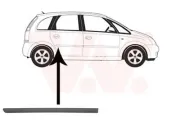 Zier-/Schutzleiste, Tür hinten rechts VAN WEZEL 3781406