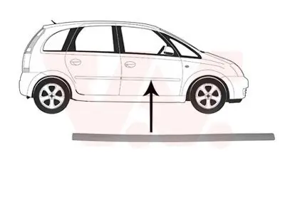 Zier-/Schutzleiste, Tür vorne rechts VAN WEZEL 3781424 Bild Zier-/Schutzleiste, Tür vorne rechts VAN WEZEL 3781424