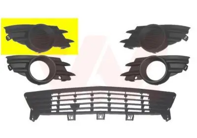 Lüftungsgitter, Stoßfänger vorne rechts VAN WEZEL 3782592 Bild Lüftungsgitter, Stoßfänger vorne rechts VAN WEZEL 3782592
