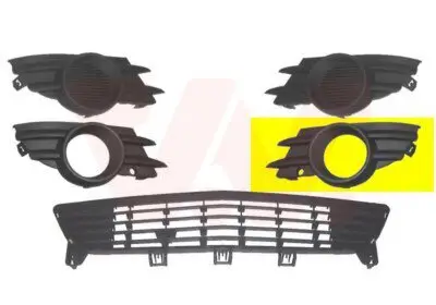 Lüftungsgitter, Stoßfänger vorne links VAN WEZEL 3782593 Bild Lüftungsgitter, Stoßfänger vorne links VAN WEZEL 3782593