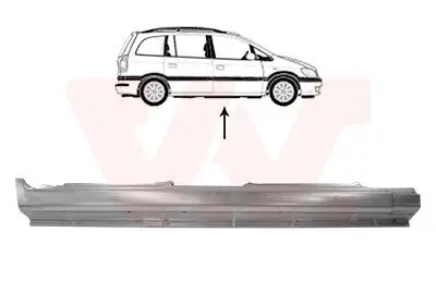 Einstiegsblech rechts VAN WEZEL 3792104