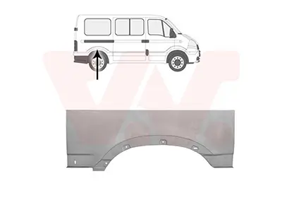 Seitenwand hinten links VAN WEZEL 3798145