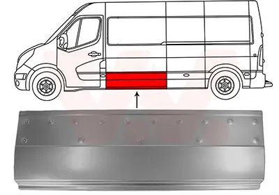 Seitenwand links VAN WEZEL 3799111 Bild Seitenwand links VAN WEZEL 3799111