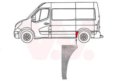 Seitenwand hinten links vor der Achse VAN WEZEL 3799141