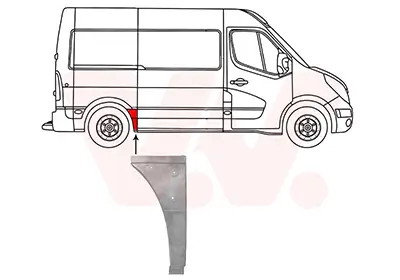 Seitenwand hinten rechts vor der Achse VAN WEZEL 3799142