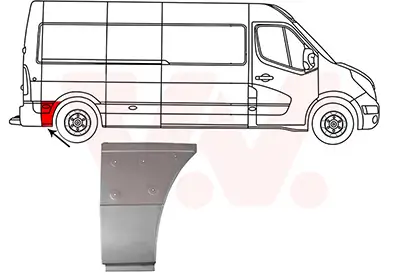 Seitenwand hinten rechts hinter der Achse VAN WEZEL 3799144 Bild Seitenwand hinten rechts hinter der Achse VAN WEZEL 3799144