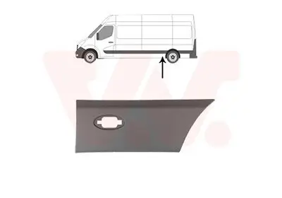 Zier-/Schutzleiste, Seitenwand links vor der Achse seitlicher Einbau VAN WEZEL 3799405