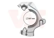Spritzblech, Bremsscheibe Vorderachse links VAN WEZEL 3804371