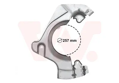 Spritzblech, Bremsscheibe Vorderachse rechts VAN WEZEL 3804372 Bild Spritzblech, Bremsscheibe Vorderachse rechts VAN WEZEL 3804372