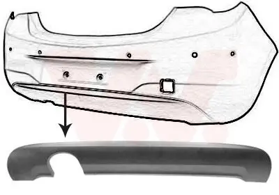 Spoiler hinten VAN WEZEL 3804509