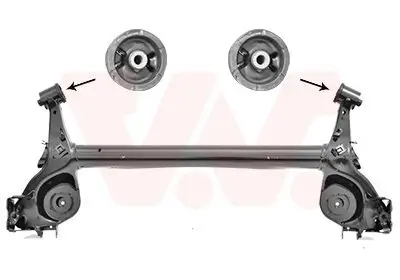 Achskörper Hinterachse VAN WEZEL 3804629 Bild Achskörper Hinterachse VAN WEZEL 3804629