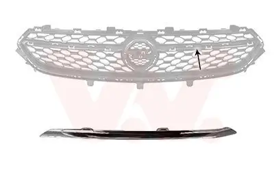 Zier-/Schutzleiste, Kühlergitter vorne links VAN WEZEL 3805511 Bild Zier-/Schutzleiste, Kühlergitter vorne links VAN WEZEL 3805511