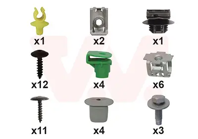 Montagesatz, Stoßfänger vorne VAN WEZEL 3805794