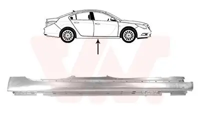 Einstiegsblech rechts VAN WEZEL 3850104 Bild Einstiegsblech rechts VAN WEZEL 3850104