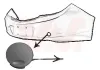 Klappe, Abschlepphaken hinten VAN WEZEL 3850557