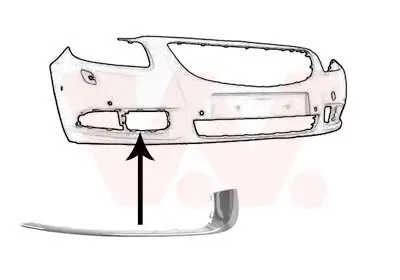 Zier-/Schutzleiste, Stoßfänger vorne rechts VAN WEZEL 3850582 Bild Zier-/Schutzleiste, Stoßfänger vorne rechts VAN WEZEL 3850582