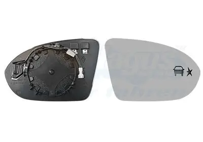 Spiegelglas, Außenspiegel rechts VAN WEZEL 3854836
