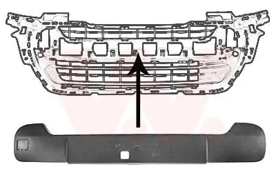 Zier-/Schutzleiste, Stoßfänger vorne VAN WEZEL 4014580 Bild Zier-/Schutzleiste, Stoßfänger vorne VAN WEZEL 4014580