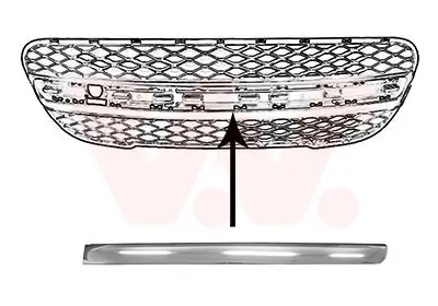 Zier-/Schutzleiste, Stoßfänger VAN WEZEL 4020581