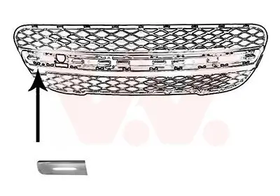 Zier-/Schutzleiste, Stoßfänger vorne rechts VAN WEZEL 4020582 Bild Zier-/Schutzleiste, Stoßfänger vorne rechts VAN WEZEL 4020582