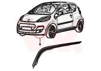 Zier-/Schutzleiste, Stoßfänger VAN WEZEL 4021581 Bild Zier-/Schutzleiste, Stoßfänger VAN WEZEL 4021581
