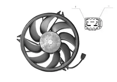 Lüfter, Motorkühlung VAN WEZEL 4028748 Bild Lüfter, Motorkühlung VAN WEZEL 4028748