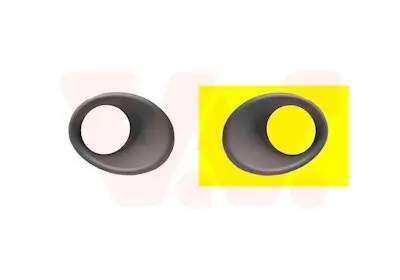 Lüftungsgitter, Stoßfänger vorne links VAN WEZEL 4032595