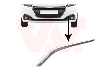 Zier-/Schutzleiste, Stoßfänger vorne links VAN WEZEL 4035581 Bild Zier-/Schutzleiste, Stoßfänger vorne links VAN WEZEL 4035581