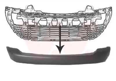 Zier-/Schutzleiste, Stoßfänger vorne VAN WEZEL 4042580
