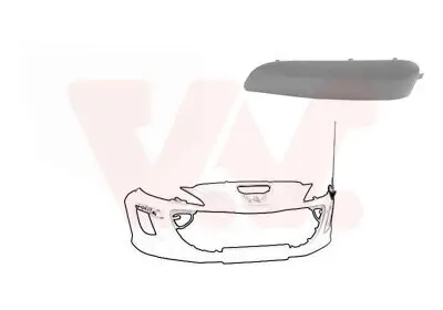 Zier-/Schutzleiste, Stoßfänger vorne links VAN WEZEL 4042585 Bild Zier-/Schutzleiste, Stoßfänger vorne links VAN WEZEL 4042585