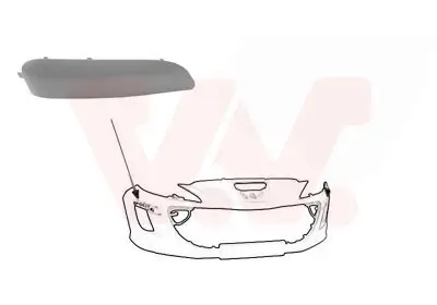 Zier-/Schutzleiste, Stoßfänger vorne rechts VAN WEZEL 4042586 Bild Zier-/Schutzleiste, Stoßfänger vorne rechts VAN WEZEL 4042586