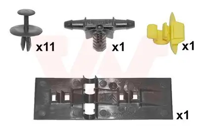 Montagesatz, Motorhaube VAN WEZEL 4042797