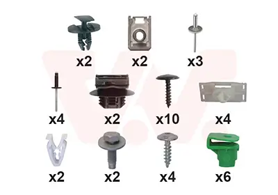 Montagesatz, Stoßfänger hinten VAN WEZEL 4043793 Bild Montagesatz, Stoßfänger hinten VAN WEZEL 4043793