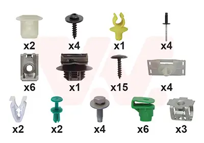 Montagesatz, Stoßfänger vorne VAN WEZEL 4043794 Bild Montagesatz, Stoßfänger vorne VAN WEZEL 4043794