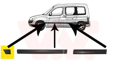 Zier-/Schutzleiste, Kotflügel vorne links VAN WEZEL 4051421