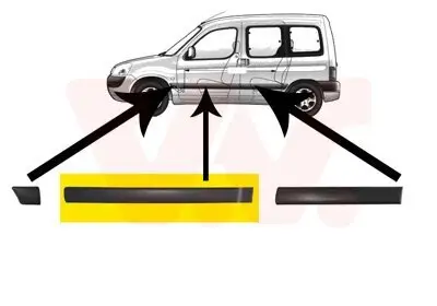Zier-/Schutzleiste, Tür vorne links VAN WEZEL 4051423