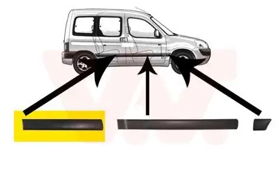 Zier-/Schutzleiste, Tür VAN WEZEL 4051426 Bild Zier-/Schutzleiste, Tür VAN WEZEL 4051426