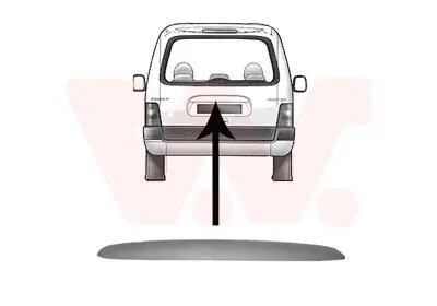 Blende, Heckklappe VAN WEZEL 4051459 Bild Blende, Heckklappe VAN WEZEL 4051459