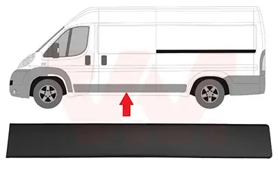 Zier-/Schutzleiste, Seitenwand links VAN WEZEL 4064407