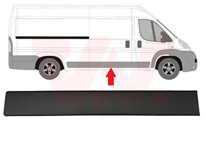 Zier-/Schutzleiste, Seitenwand rechts VAN WEZEL 4064408