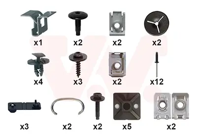 Montagesatz, Stoßfänger hinten VAN WEZEL 4081793 Bild Montagesatz, Stoßfänger hinten VAN WEZEL 4081793