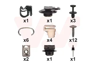 Montagesatz, Stoßfänger vorne VAN WEZEL 4081794