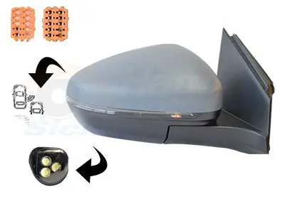 Außenspiegel rechts VAN WEZEL 4084828