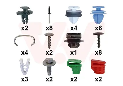 Montagesatz, Stoßfänger hinten VAN WEZEL 4092793